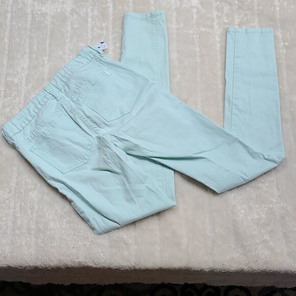 Joe's Jeans Girls 14 Ever Blue Simply Mint Jegging Stretch Colored Denim Legging - Picture 6 of 8